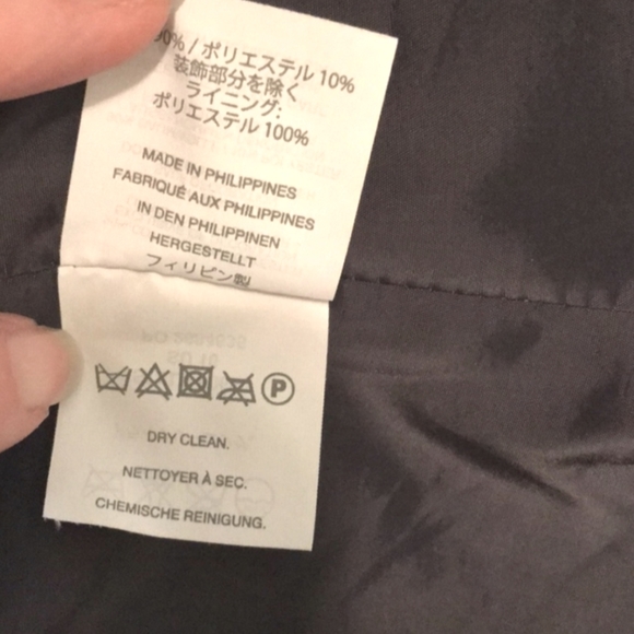 🎈J. Crew lined suit jacket, size 10. Navy and grey. - Picture 9 of 10